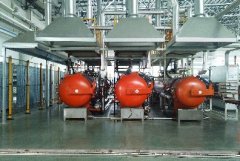 北京橡塑产品厂胶管加工车间蒸汽硫化罐使用现场